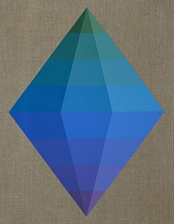 Savant grün-violett, 75 x 65 cm, Acryl auf Leinwand, 2019